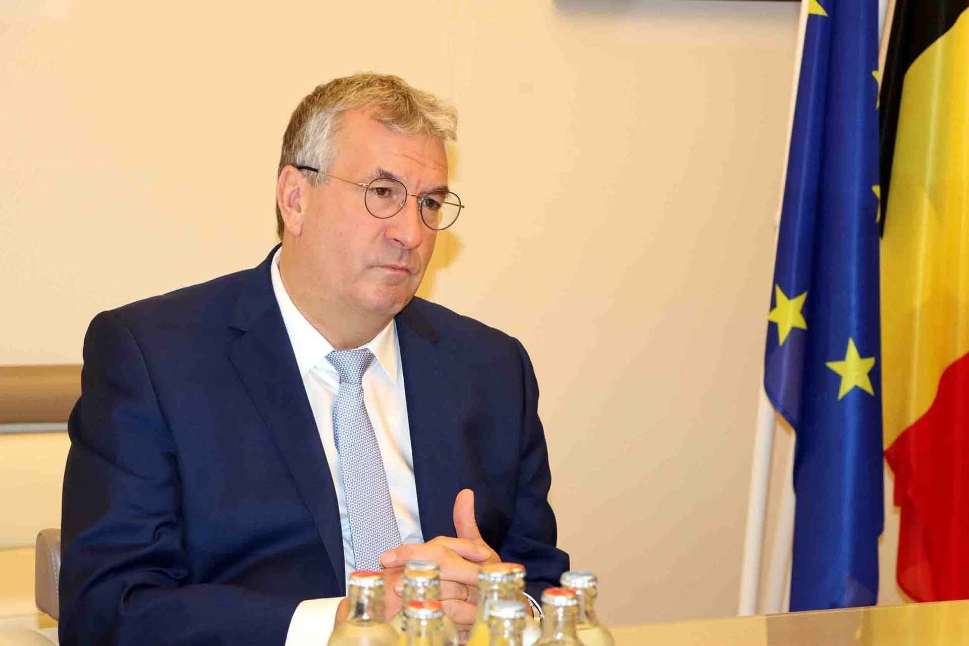 Ông Pierre-Yves Jeholet, Bộ trưởng, Thủ hiến Chính phủ Cộng đồng người Bỉ nói tiếng Pháp. (Nguồn: TTXVN)