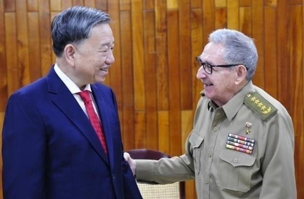 Public Security Minister met with General Raúl Castro Ruz. (Photo: VNA)