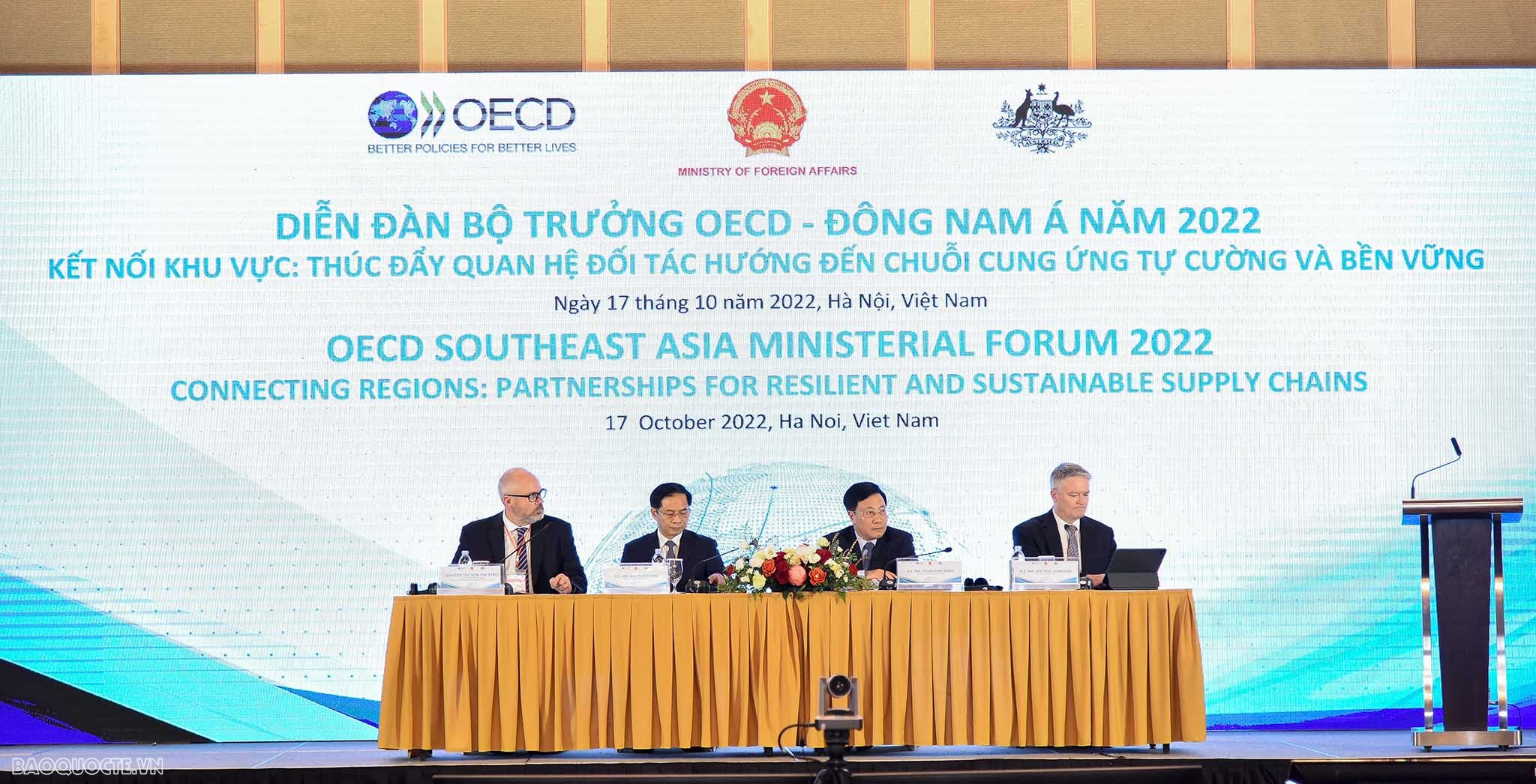 OECD Southeast Asia Ministerial Forum 2022 opens in Hanoi OECD Southeast Asia Ministerial Forum 2022 opens in Hanoi