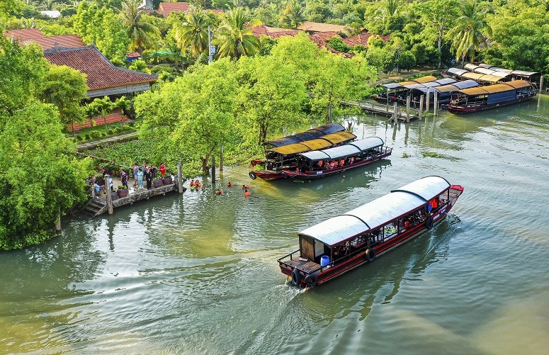 Vinh Long is one of the interesting place to experience the life on river. (Photo Nguyen Duc Liem)