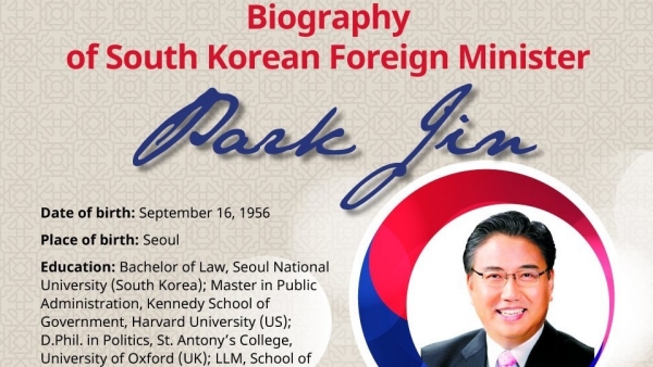 Biography of South Korean Foreign Minister Park Jin