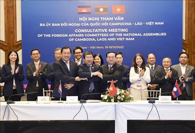 Vietnam, Laos, Cambodia NAs to boost cooperation