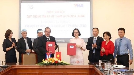 Vietnam News Agency and Prensa Latina foster partnership