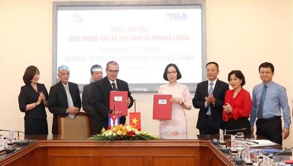 Vietnam News Agency and Prensa Latina foster partnership