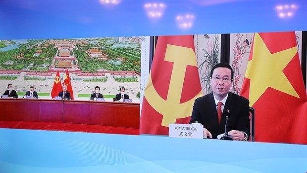 Senior Party officials of Vietnam, China hold online talks