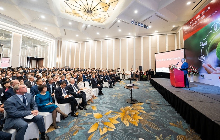 The Crown Prince Couple of Denmark lead business promotion, sustainability development and green transition to Vietnam (Photo: Hieu Duc)