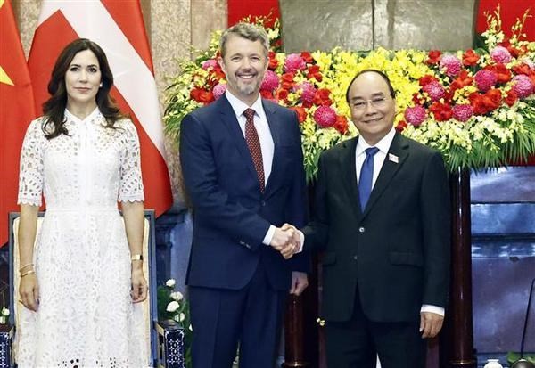 President hosted a reception for Denmark's Crown Prince Frederik