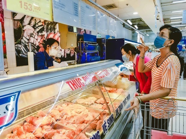 The meat counter at Coopmart Can Tho. Illustrative image (Photo: VNA)