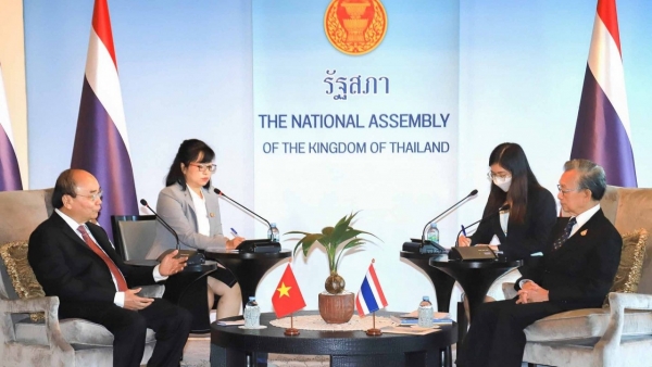 President meets President of Thai National Assembly Chuan Leekpai