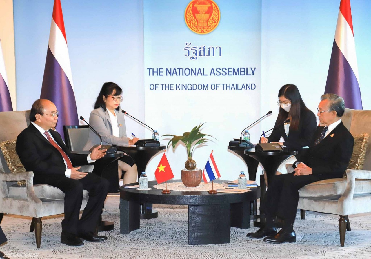 President meets President of Thai National Assembly Chuan Leekpai