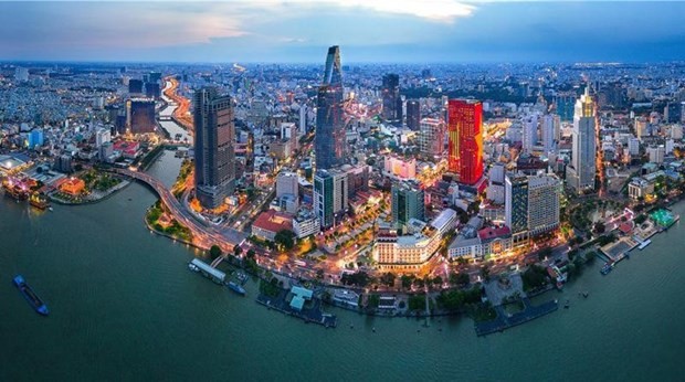 A view of Ho Chi Minh City from above. (Photo: VNA)