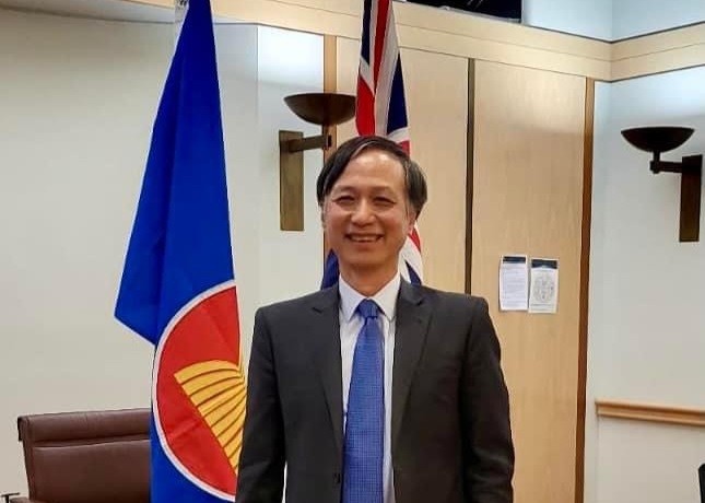 Top legislator’s visit to help lift Vietnam - Australia strategic partnership to next level. Vietnamese Ambassador Nguyen Tat Thanh talking. (Source: WVR)