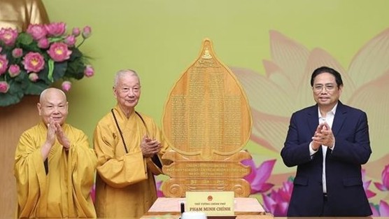 Buddhism upholds fine values, joining national construction: PM