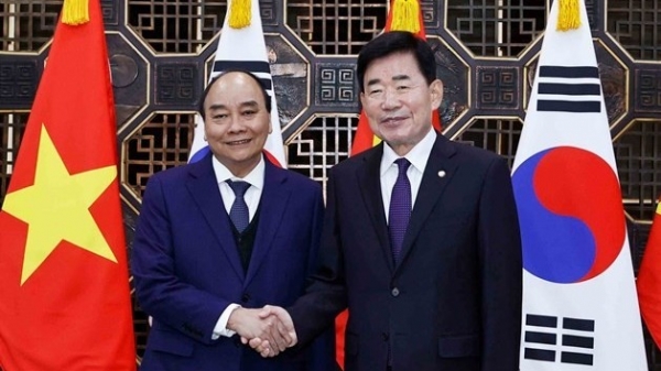 RoK National Assembly Speaker Kim Jin Pyo starts official visit to Vietnam