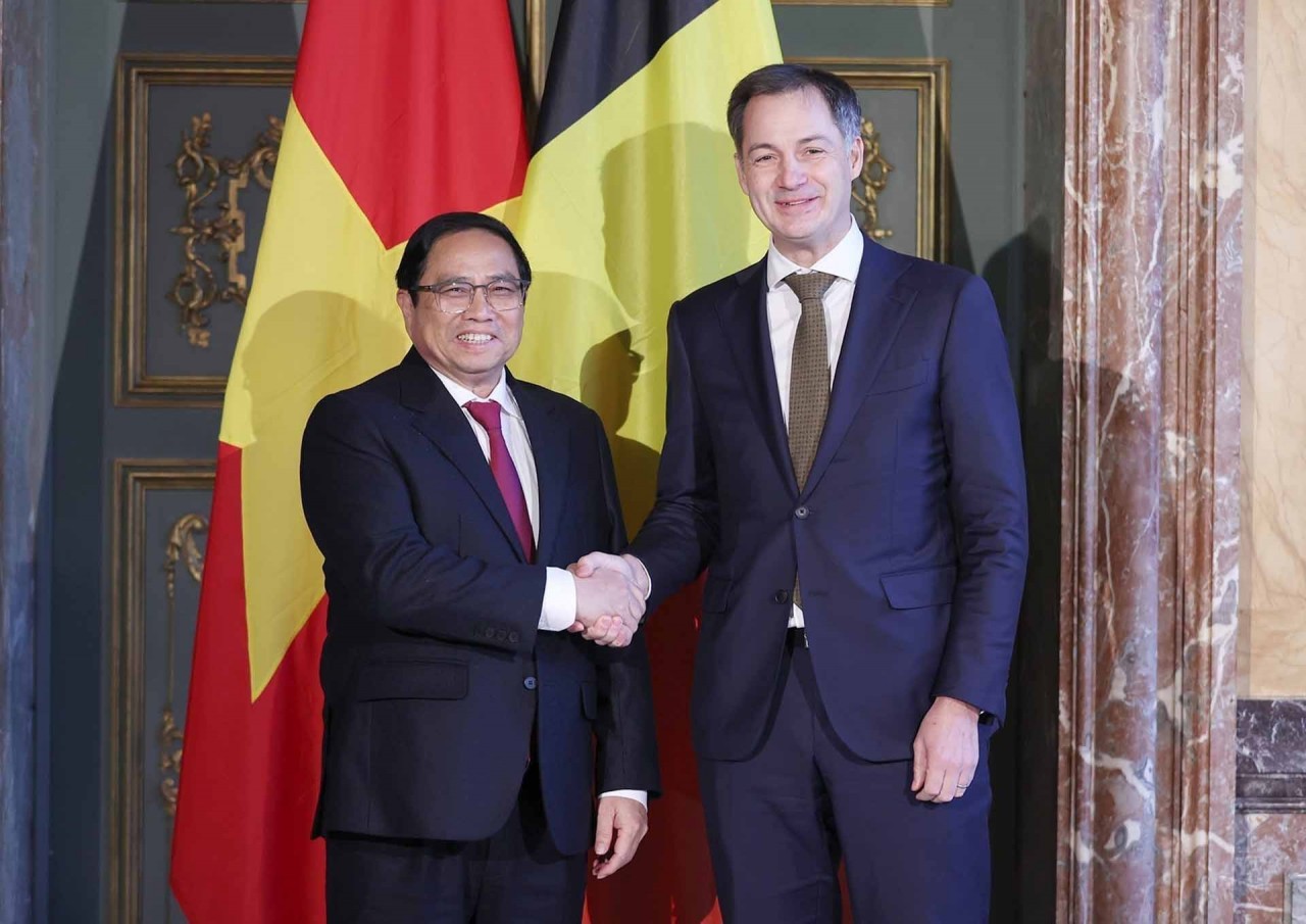 Prime Minister Pham Minh Chinh, Belgian counterpart Alexander De Croo hold talks in Brussels