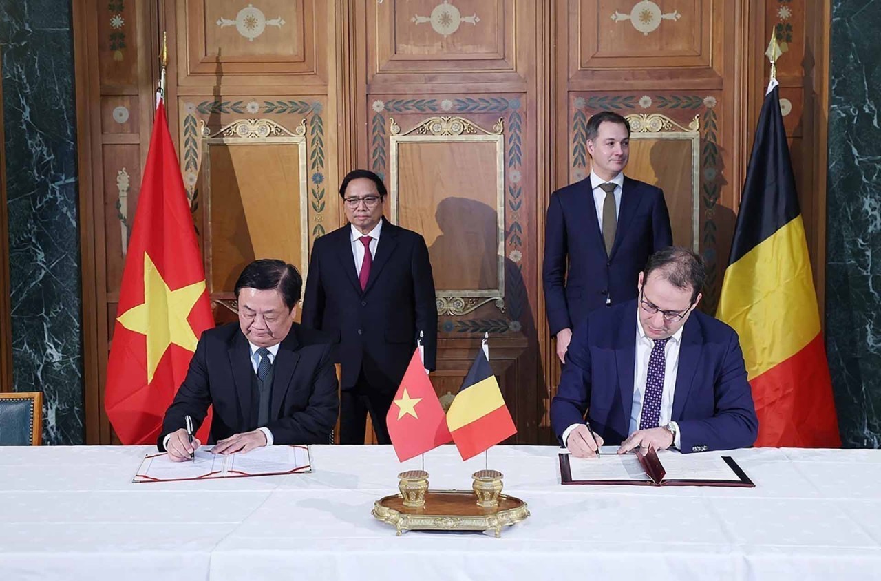 Prime Minister Pham Minh Chinh, Belgian counterpart Alexander De Croo hold talks in Brussels