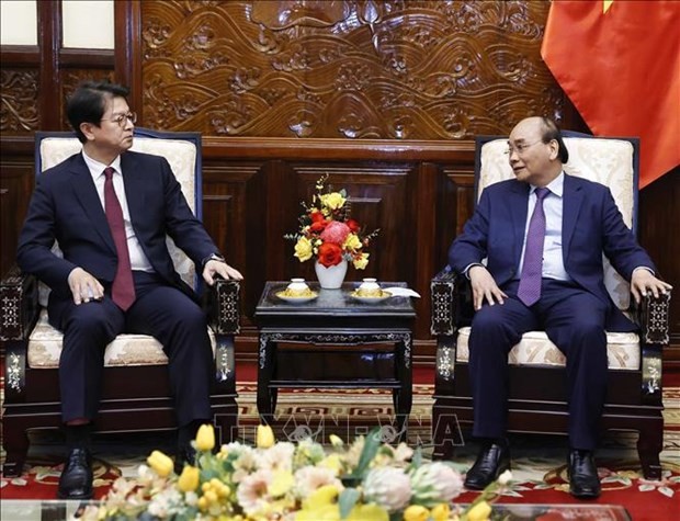 President Nguyen Xuan Phuc hails cooperation between Vietnam News Agency, Yonhap