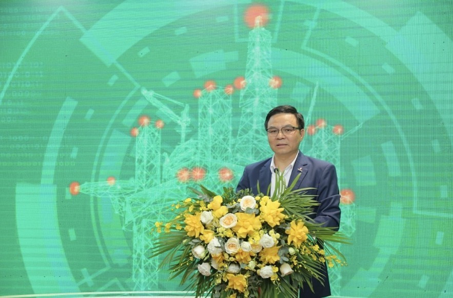 Petrovietnam General Director Le Manh Hung delivered the closing speech of the workshop. (Source: Petrovietnam)