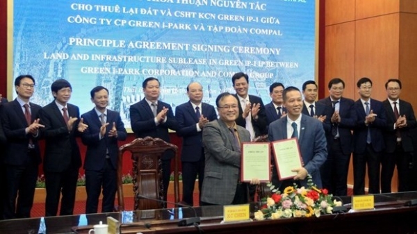 Compal Electronics signs investment agreement in Thai Binh province