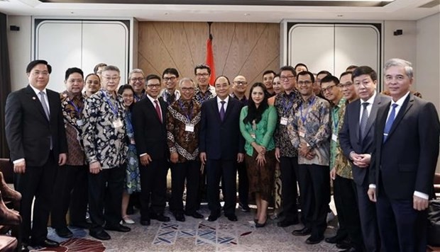 President Nguyen Xuan Phuc receives Indonesia - Vietnam Friendship Association in Jakarta