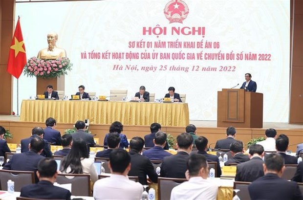 Prime Minister Pham Minh Chinh addresses the meeting. (Source: VNA)