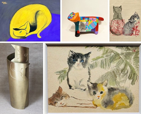 Exhibition cat featuring paintings  – zodiac animal for upcoming Lunar New Year