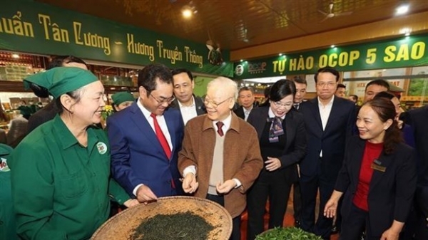 General Secretary Nguyen Phu Trong visits Thai Nguyen province