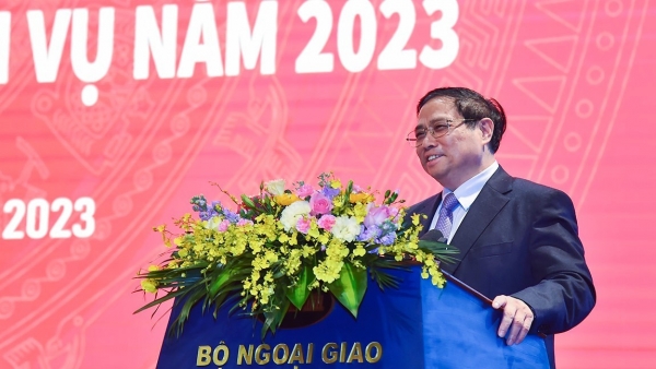 Prime Minister Pham Minh Chinh underlines 2023 tasks for diplomatic sector