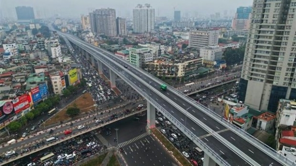 Hanoi opened elevated section of Ring Road No.2 to traffic