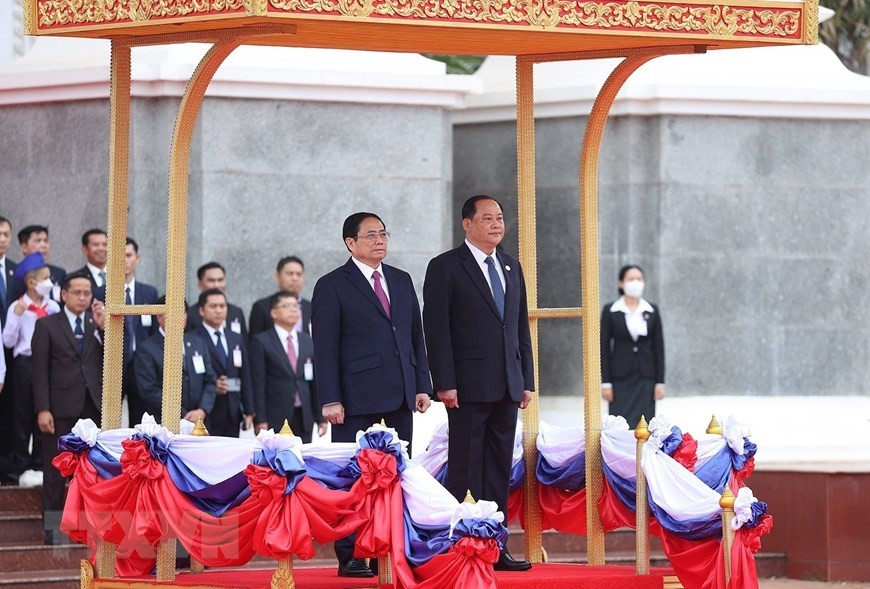 Prime Minister Pham Minh Chinh starts official visit to Laos