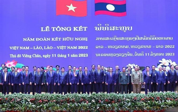 Vietnamese, Lao Prime Ministers chair ceremony to conclude Solidarity and Friendship Year