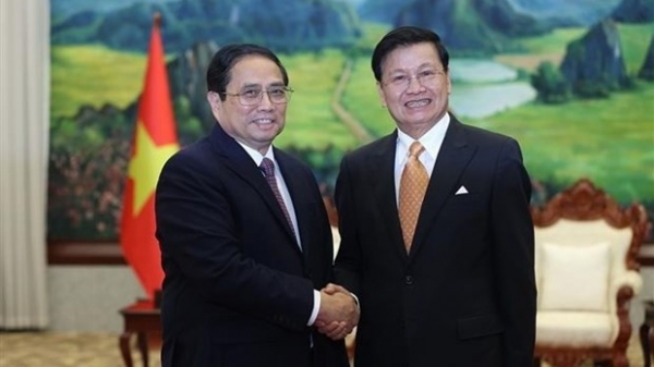 Prime Minister Pham Minh Chinh meets with Party General Secretary, President of Laos