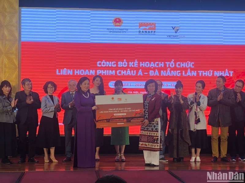 At the announcement ceremony of the Da Nang International Film Festival. (Photo: NDO)
