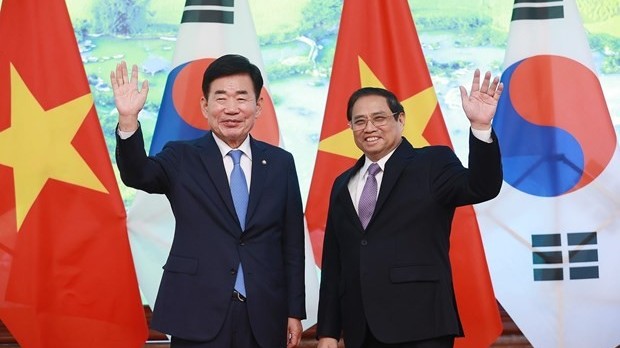 Prime Minister Pham Minh Chinh meets Speaker of the RoK’s NA Kim Jin Pyo