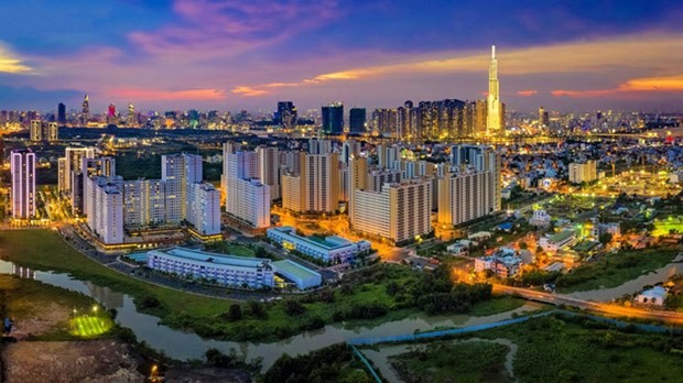 In 2022, Ho Chi Minh City's gross regional domestic product (GRDP) increases to 9.03% over the previous year and exceeds the planned target of 6-6.5%. (Photo: VNA)