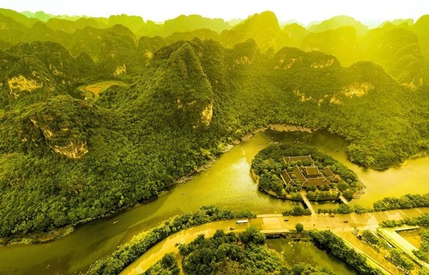 Ninh Binh succeeds in promoting world heritage site’s value. Trang An Landscape Complex, a UNESCO-recognised World Heritage Site (Photo: VNA)