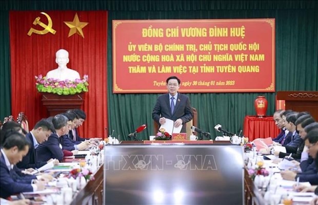 NA Chairman offers development suggestions to Tuyen Quang
