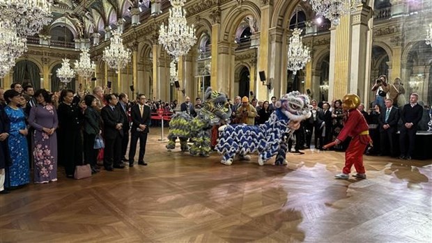 New Year gathering held by Vietnamese Embassy in France. (Photo: VNA)