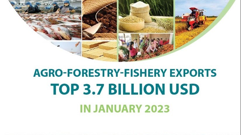 Vietnam's export of agro-forestry-fishery products top 3.7 billion USD in January