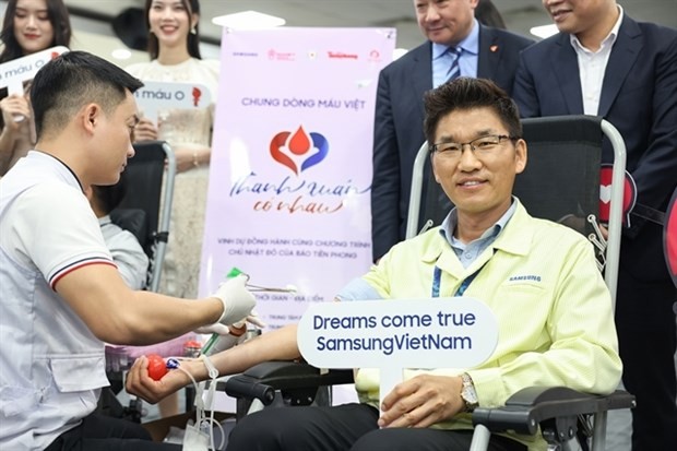 Samsung Vietnam supports blood donation activities Samsung Vietnam supports blood donation activities