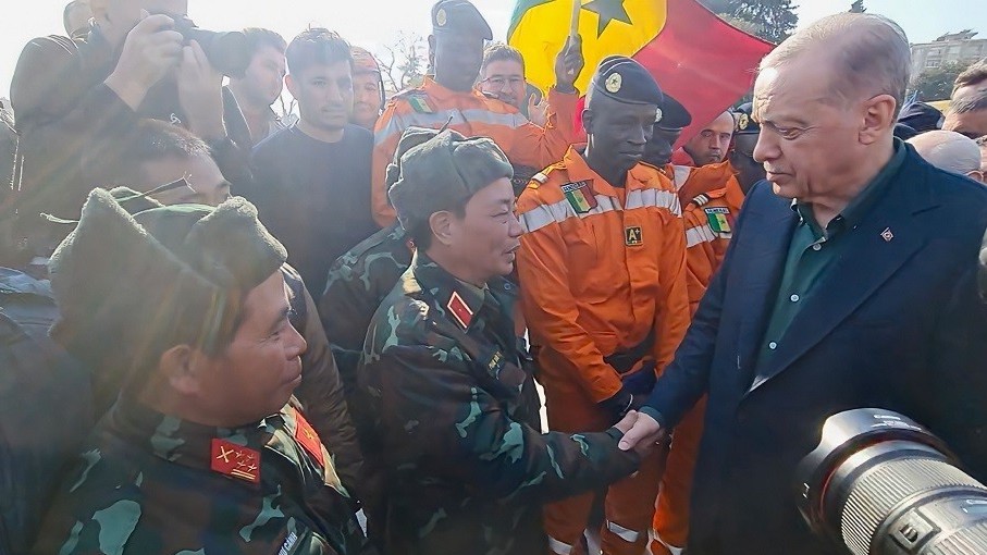 Turkish President Tayyip Erdogan thanks Vietnam for earthquake rescue aid