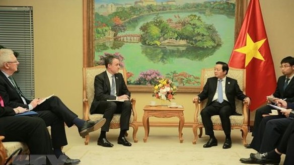 Deputy PM Tran Hong Ha receives GEAPP CEO, calling for support in energy transition