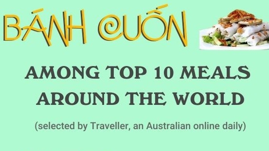 Banh cuon among top 10 meals around the world