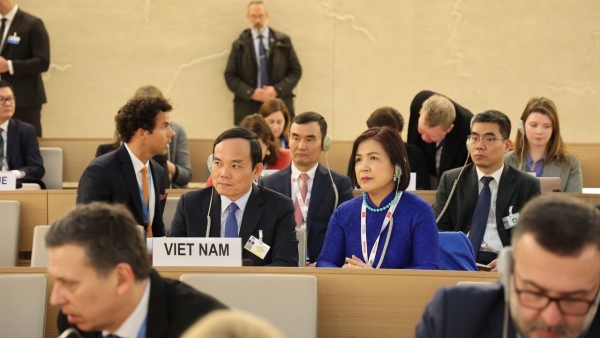 Deputy PM Tran Luu Quang addresses at high-level discussion of 52nd UNHRC session
