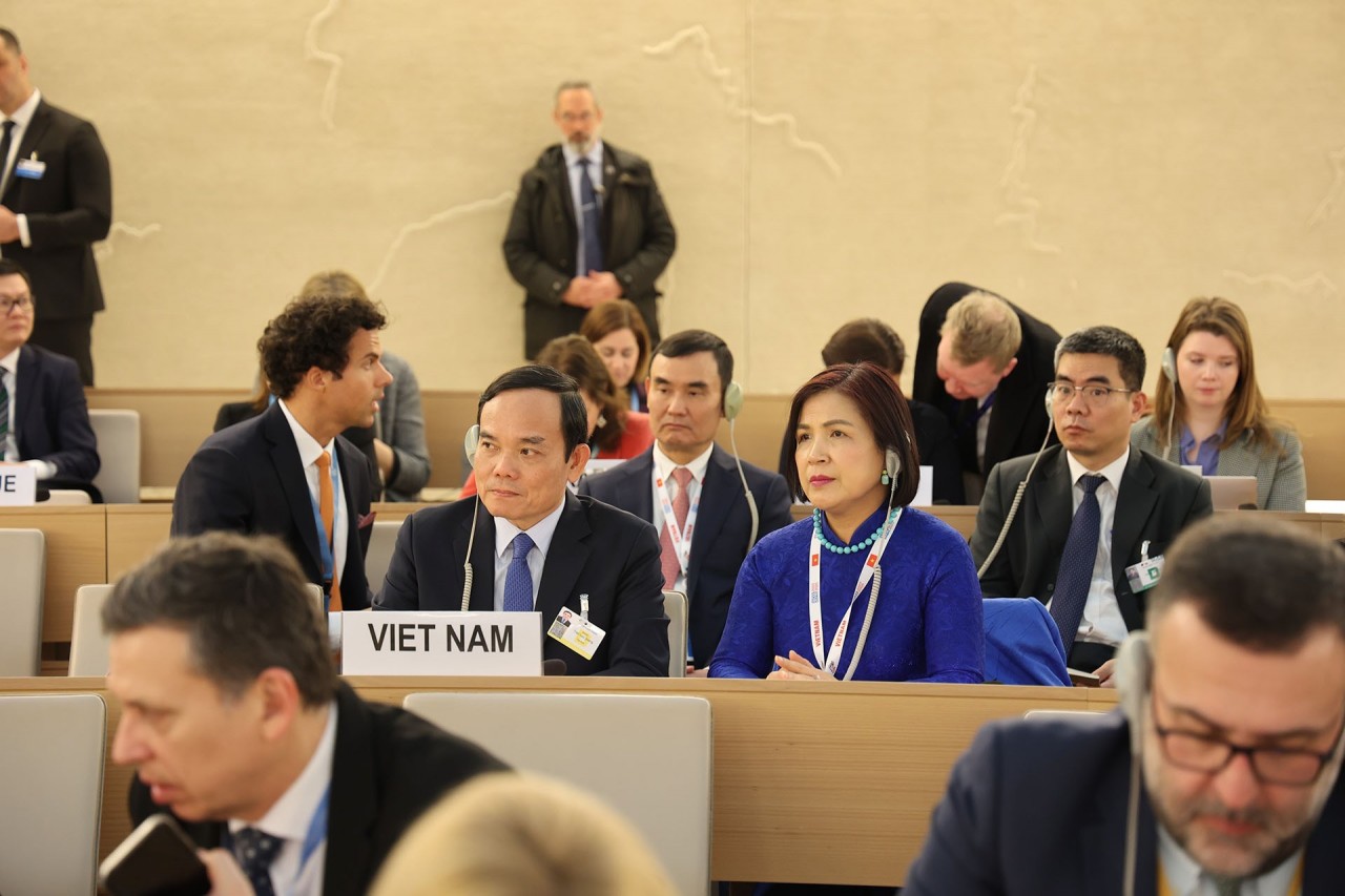 Deputy PM Tran Luu Quang addresses at high-level discussion of 52nd session of UNHRC