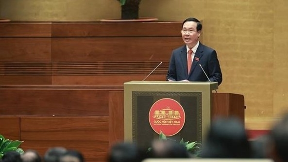 Inauguration speech delivered by State President Vo Van Thuong