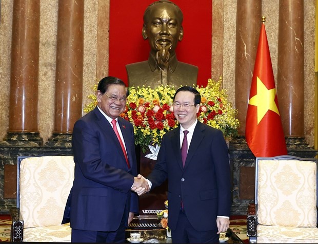 President Vo Van Thuong receives Cambodian Deputy PM in Hanoi