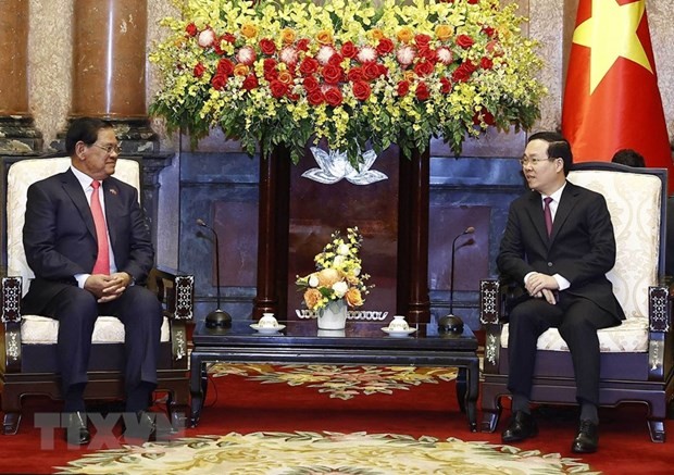 President Vo Van Thuong receives Cambodian Deputy PM