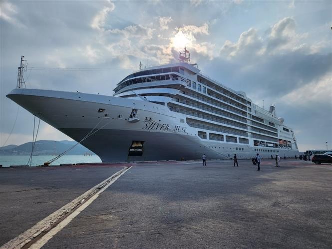 Silver Muse cruise ship arrives in Khanh Hoa. (Photo: VNA)