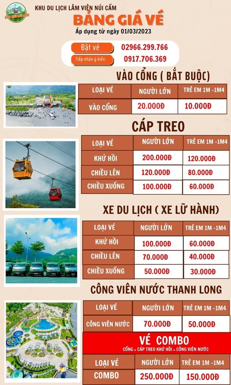 Fares for cable-car services slashed, tourists flock to Cam Mountain